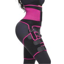 Load image into Gallery viewer, High Waist Tummy &amp; Thigh Adjustable Sweat Belt
